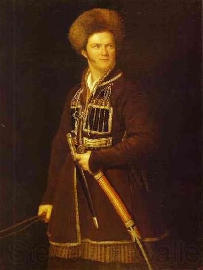 Aleksander Orlowski Self-portrait in Cossack's dress. France oil painting art